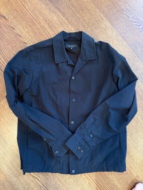 rag & bone Black Lightweight Shirt Jacket